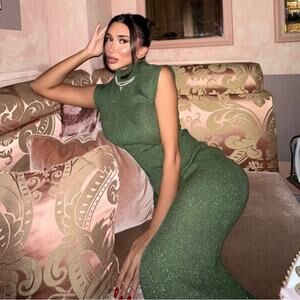 ZARA BLOGGER FAVORITE KNIT DRESS WITH METALLIC THREAD